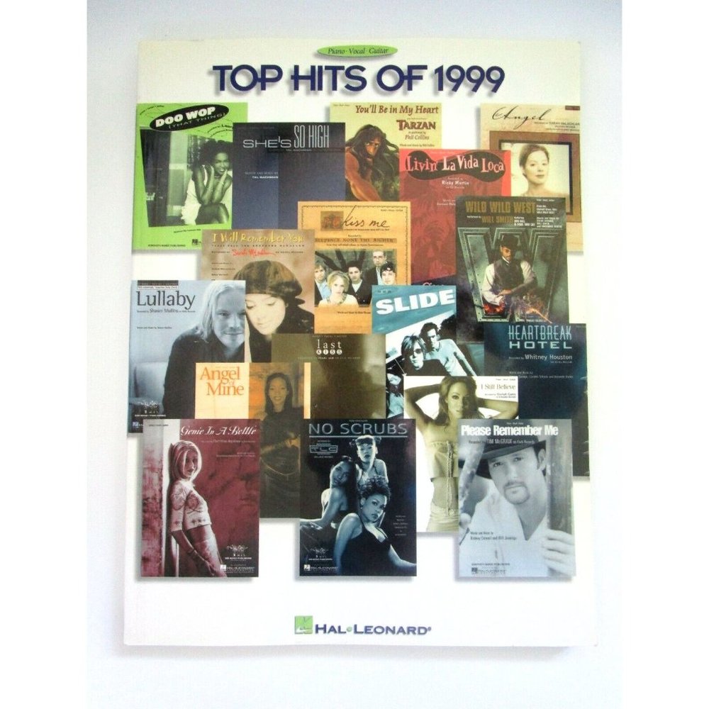 Top Hits of 1999 Sheet Music - Hal Leonard - Piano - Vocal - Guitar - Song Book